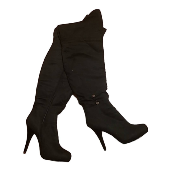 Refresh Black Boots Size 7.5 - Picture 1 of 7